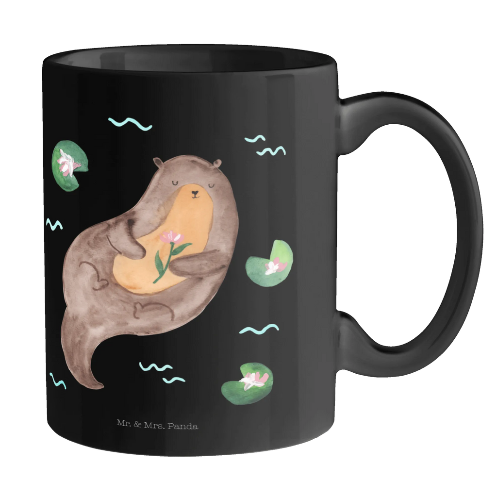 Tasse Otter Seerose Tasse, Kaffeetasse, Teetasse, Becher, Kaffeebecher, Teebecher, Keramiktasse, Porzellantasse, Büro Tasse, Geschenk Tasse, Tasse Sprüche, Tasse Motive, Kaffeetassen, Tasse bedrucken, Designer Tasse, Cappuccino Tassen, Schöne Teetassen, Otter, Fischotter, Seeotter, Otter Seeotter See Otter