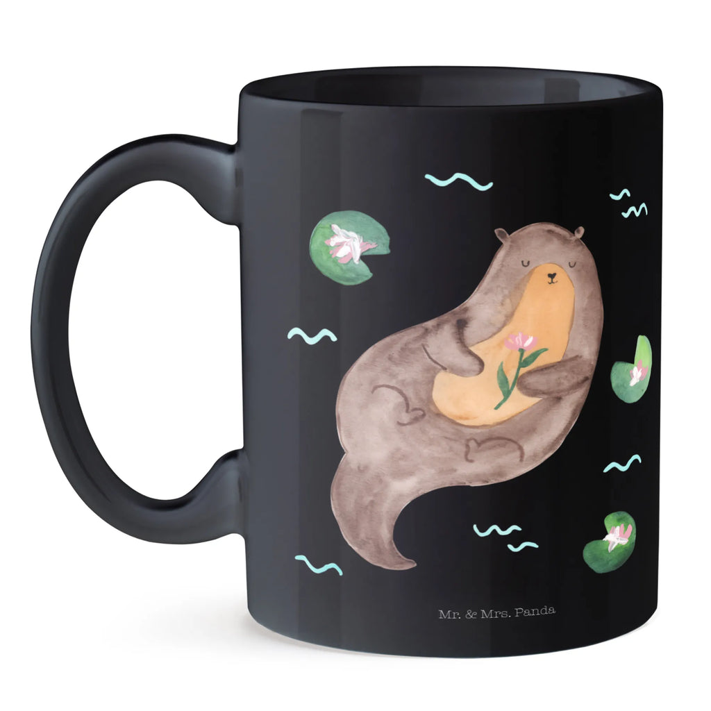 Tasse Otter Seerose Tasse, Kaffeetasse, Teetasse, Becher, Kaffeebecher, Teebecher, Keramiktasse, Porzellantasse, Büro Tasse, Geschenk Tasse, Tasse Sprüche, Tasse Motive, Kaffeetassen, Tasse bedrucken, Designer Tasse, Cappuccino Tassen, Schöne Teetassen, Otter, Fischotter, Seeotter, Otter Seeotter See Otter