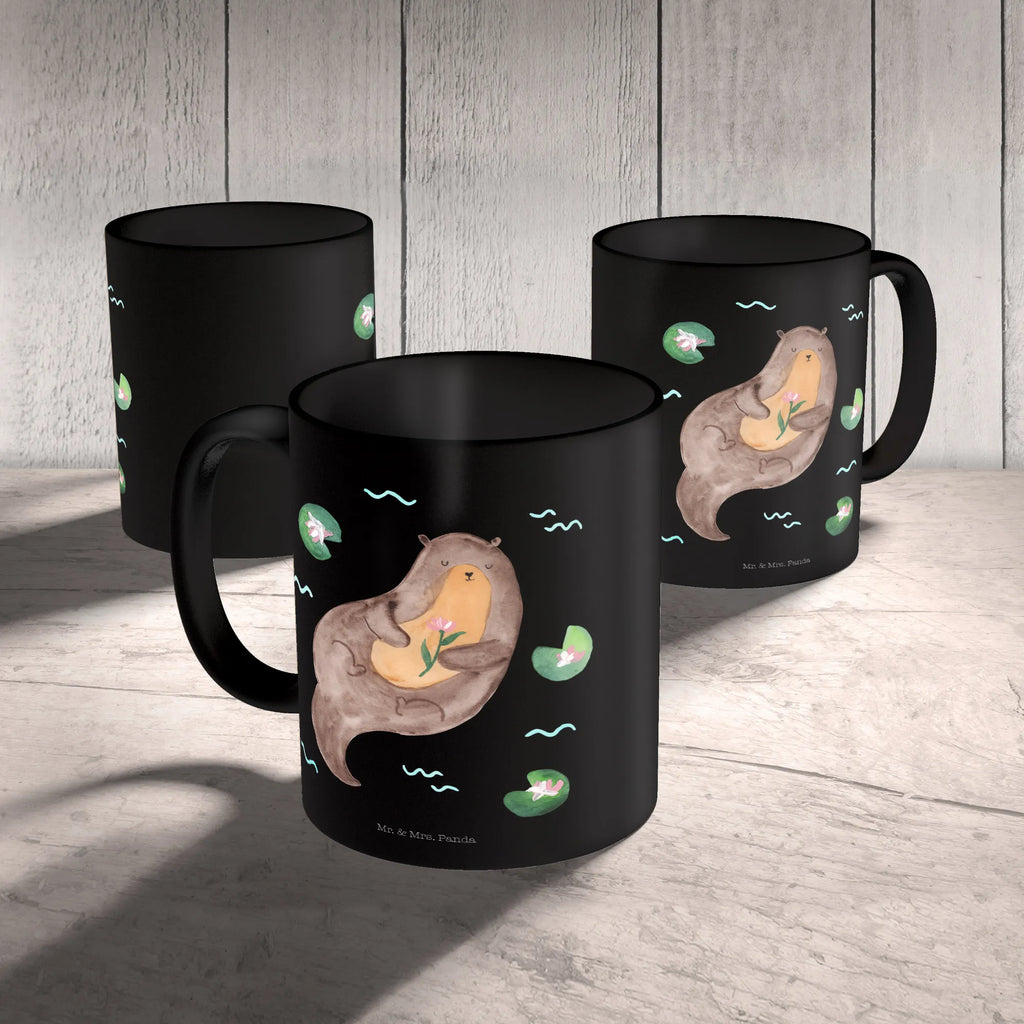 Tasse Otter Seerose Tasse, Kaffeetasse, Teetasse, Becher, Kaffeebecher, Teebecher, Keramiktasse, Porzellantasse, Büro Tasse, Geschenk Tasse, Tasse Sprüche, Tasse Motive, Kaffeetassen, Tasse bedrucken, Designer Tasse, Cappuccino Tassen, Schöne Teetassen, Otter, Fischotter, Seeotter, Otter Seeotter See Otter