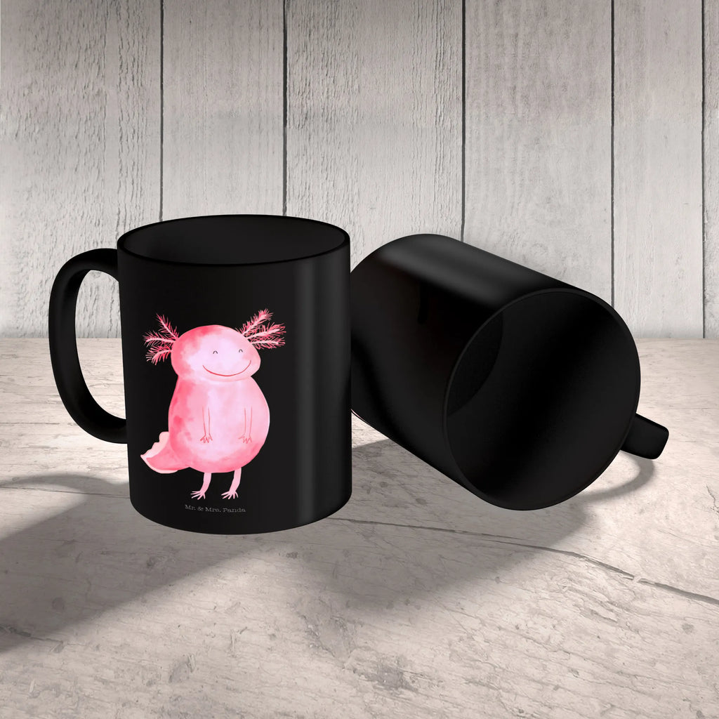 Tasse Axolotl Glücklich Tasse, Kaffeetasse, Teetasse, Becher, Kaffeebecher, Teebecher, Keramiktasse, Porzellantasse, Büro Tasse, Geschenk Tasse, Tasse Sprüche, Tasse Motive, Kaffeetassen, Tasse bedrucken, Designer Tasse, Cappuccino Tassen, Schöne Teetassen, Axolotl, Molch, Axolot, Schwanzlurch, Lurch, Lurche, Motivation, gute Laune