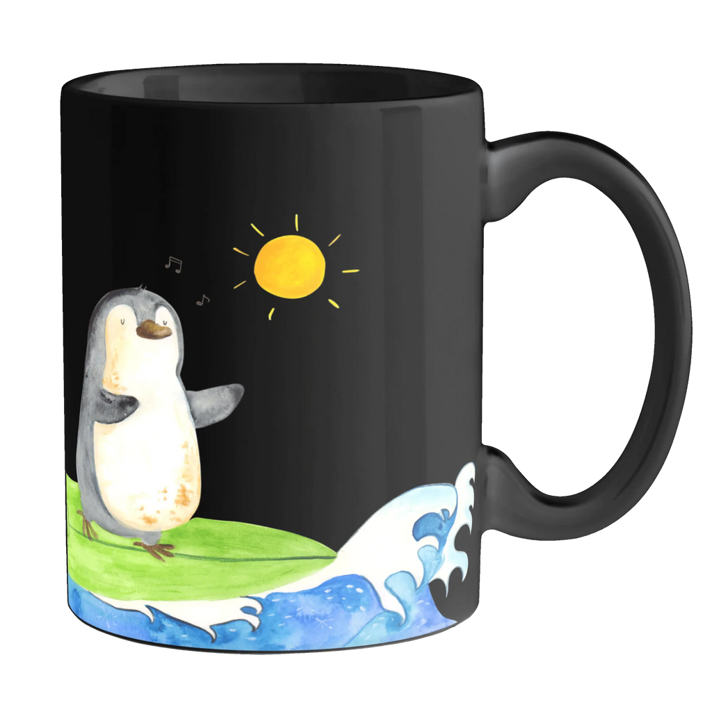 Tasse Pinguin Surfer Tasse, Kaffeetasse, Teetasse, Becher, Kaffeebecher, Teebecher, Keramiktasse, Porzellantasse, Büro Tasse, Geschenk Tasse, Tasse Sprüche, Tasse Motive, Kaffeetassen, Tasse bedrucken, Designer Tasse, Cappuccino Tassen, Schöne Teetassen, Pinguin, Pinguine, surfen, Surfer, Hawaii, Urlaub, Wellen, Wellen reiten, Portugal