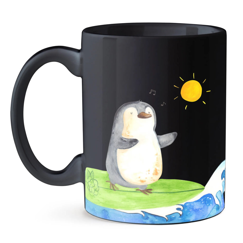 Tasse Pinguin Surfer Tasse, Kaffeetasse, Teetasse, Becher, Kaffeebecher, Teebecher, Keramiktasse, Porzellantasse, Büro Tasse, Geschenk Tasse, Tasse Sprüche, Tasse Motive, Kaffeetassen, Tasse bedrucken, Designer Tasse, Cappuccino Tassen, Schöne Teetassen, Pinguin, Pinguine, surfen, Surfer, Hawaii, Urlaub, Wellen, Wellen reiten, Portugal