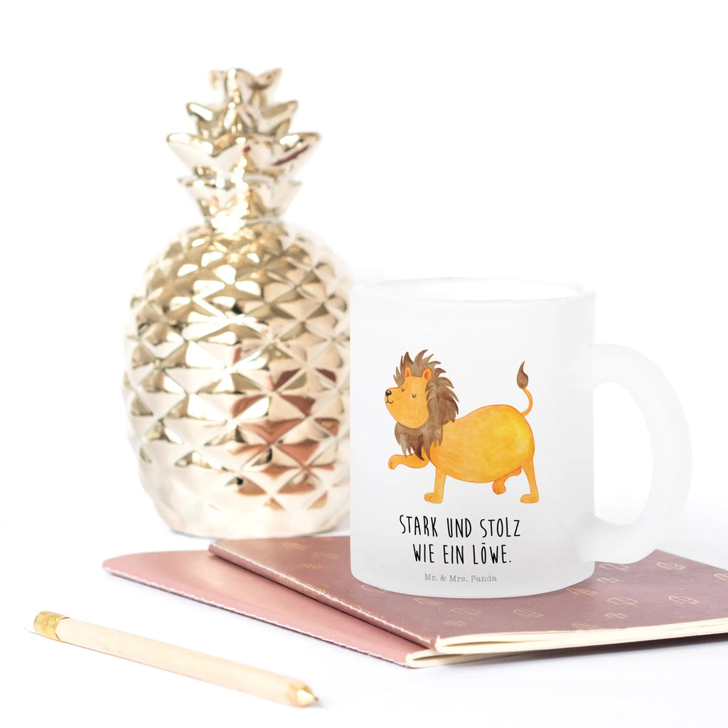 Teetasse Sternzeichen Löwe Teetasse, Teeglas, Teebecher, Tasse mit Henkel, Tasse, Glas Teetasse, Teetasse aus Glas, Tierkreiszeichen, Sternzeichen, Horoskop, Astrologie, Aszendent, Löwe Geschenk, Löwe Sternzeichen, Geschenk Juli, Geburtstag Juli, Geschenk August, Geburtstag August, König der Tiere