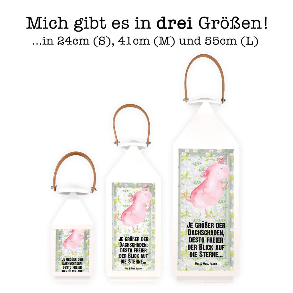 Deko Laterne Axolotl Tanzen Gartenlampe, Gartenleuchte, Gartendekoration, Gartenlicht, Laterne kleine Laternen, XXL Laternen, Laterne groß, Axolotl, Molch, Axolot, Schwanzlurch, Lurch, Lurche, Dachschaden, Sterne, verrückt, Freundin, beste Freundin