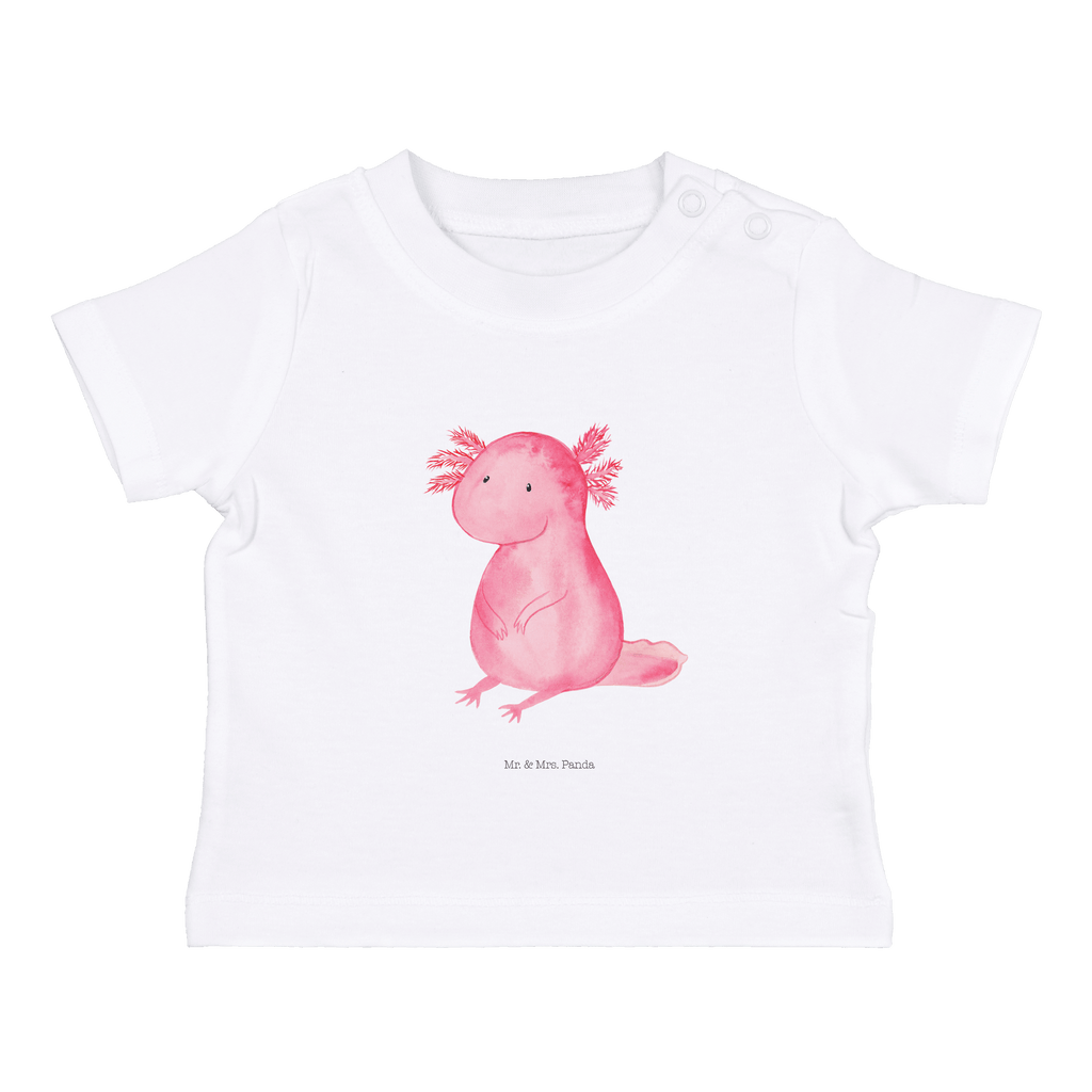 Organic Baby Shirt Axolotl null Baby T-Shirt, Jungen Baby T-Shirt, Mädchen Baby T-Shirt, Shirt, Axolotl, Molch, Axolot, vergnügt, fröhlich, zufrieden, Lebensstil, Weisheit, Lebensweisheit, Liebe, Freundin