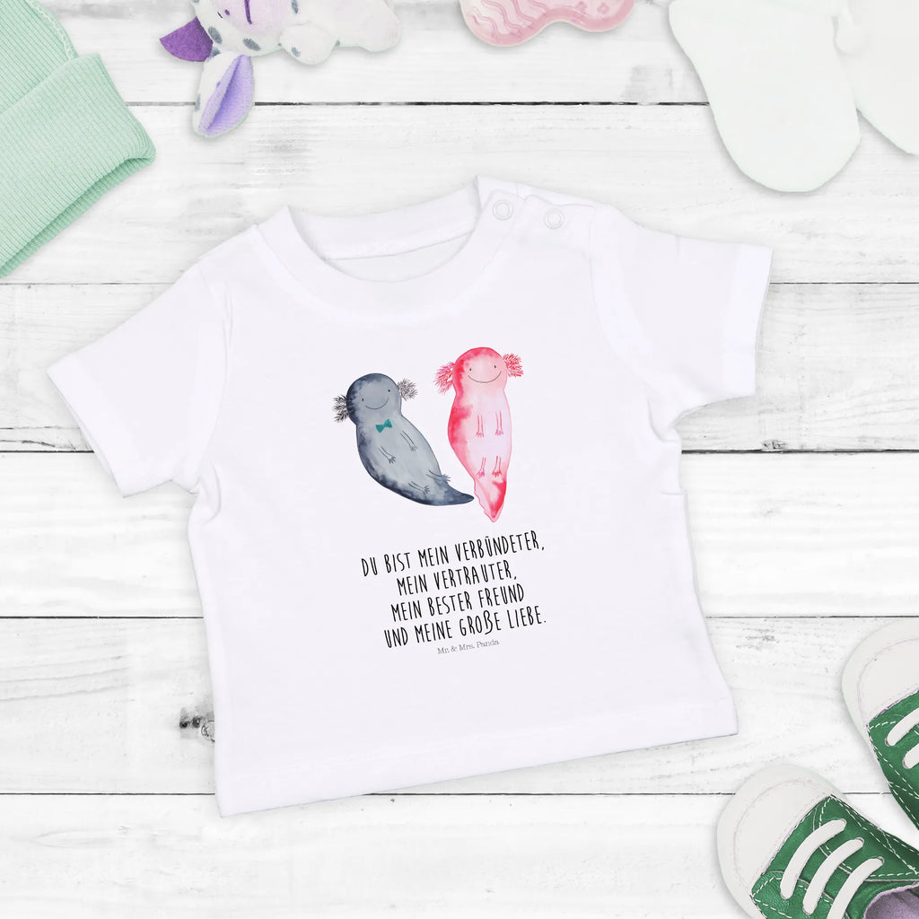 Organic Baby Shirt Axolotl Freundin Baby T-Shirt, Jungen Baby T-Shirt, Mädchen Baby T-Shirt, Shirt, Axolotl, Molch, Axolot, Schwanzlurch, Lurch, Lurche, Liebe, große Liebe, Liebesbeweis, Freund, Verlobter, Ehemann, Jahrestag, Valentinstag