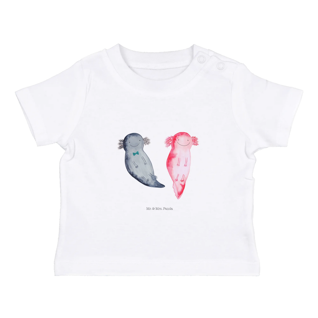 Organic Baby Shirt Axolotl Freundin Baby T-Shirt, Jungen Baby T-Shirt, Mädchen Baby T-Shirt, Shirt, Axolotl, Molch, Axolot, Schwanzlurch, Lurch, Lurche, Liebe, große Liebe, Liebesbeweis, Freund, Verlobter, Ehemann, Jahrestag, Valentinstag