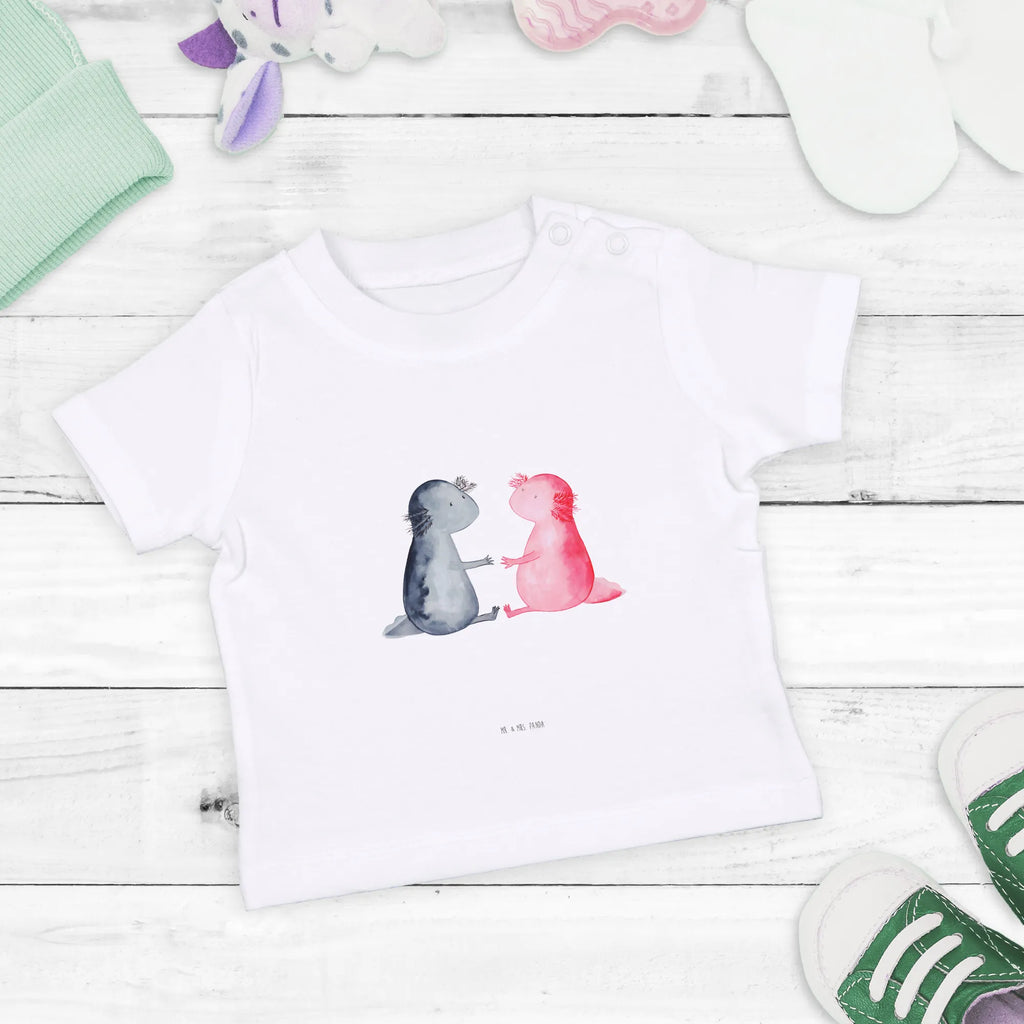 Organic Baby Shirt Axolotl Liebe Baby T-Shirt, Jungen Baby T-Shirt, Mädchen Baby T-Shirt, Shirt, Axolotl, Molch, Axolot, Schwanzlurch, Lurch, Lurche, Liebe, große Liebe, Liebesbeweis, Freund, Verlobter, Ehemann, Jahrestag, Valentinstag