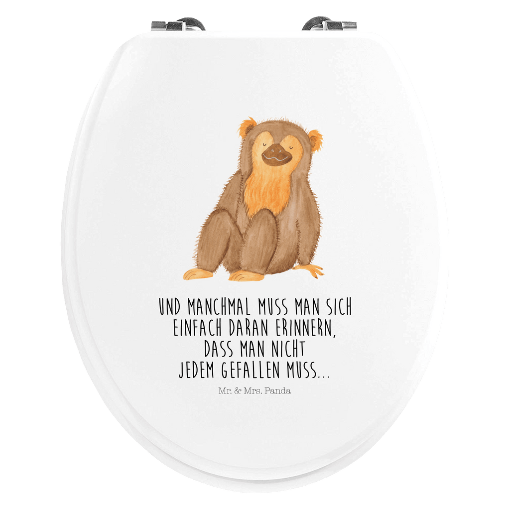 Motiv WC Sitz Affe Klobrille, Klodeckel, Toilettendeckel, WC-Sitz, Toilette, Afrika, Wildtiere, Affe, Äffchen, Affen, Selbstliebe, Respekt, Motivation, Selbstachtung, Liebe, Selbstbewusstsein, Selfcare