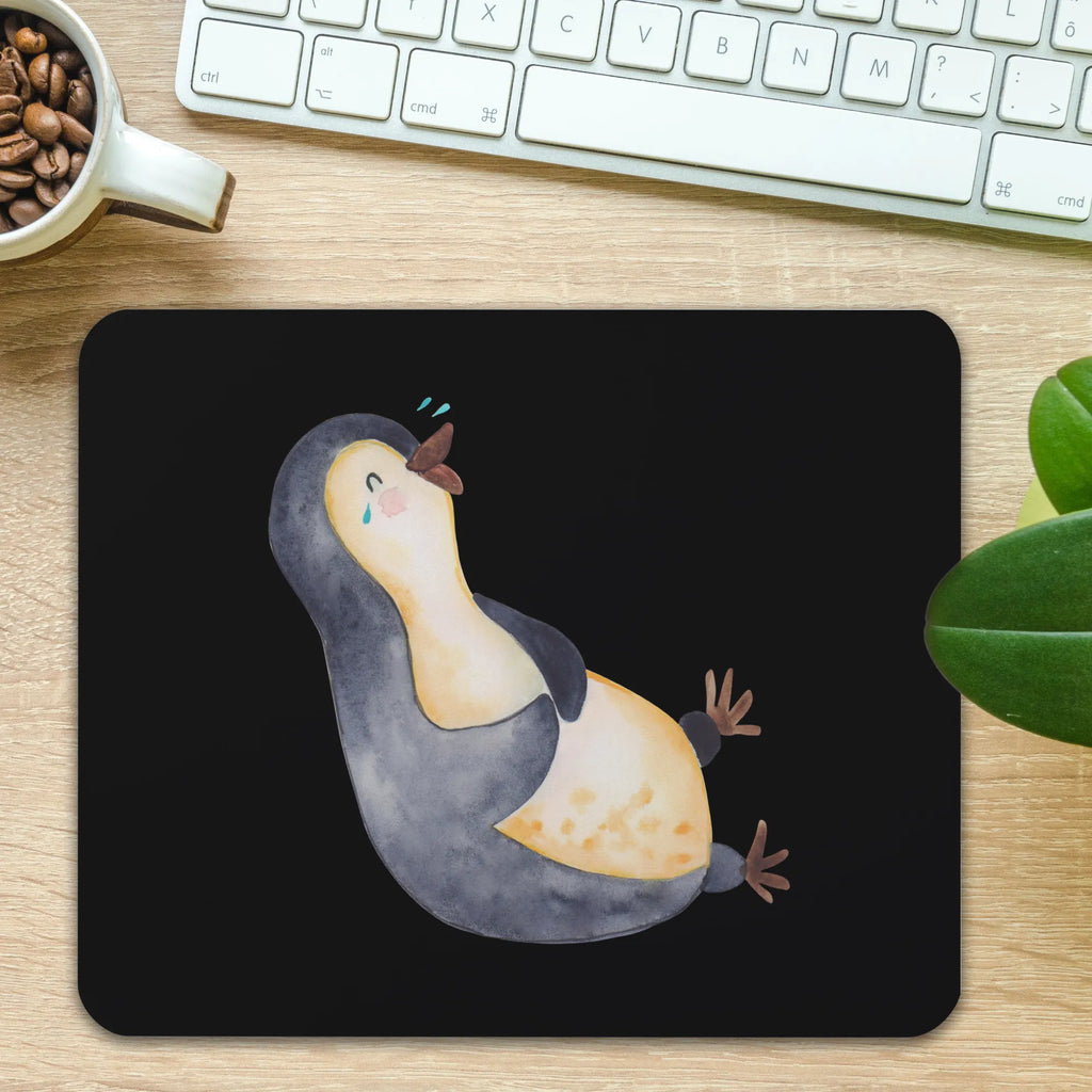 Mauspad Pinguin Lachen Mousepad, Computer zubehör, Büroausstattung, PC Zubehör, Arbeitszimmer, Mauspad, Einzigartiges Mauspad, Designer Mauspad, Mausunterlage, Mauspad Büro, Pinguin, Pinguine, lustiger Spruch, Optimismus, Fröhlich, Lachen, Humor, Fröhlichkeit