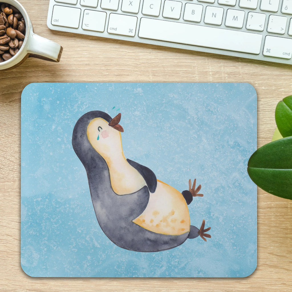 Mauspad Pinguin Lachen Mousepad, Computer zubehör, Büroausstattung, PC Zubehör, Arbeitszimmer, Mauspad, Einzigartiges Mauspad, Designer Mauspad, Mausunterlage, Mauspad Büro, Pinguin, Pinguine, lustiger Spruch, Optimismus, Fröhlich, Lachen, Humor, Fröhlichkeit