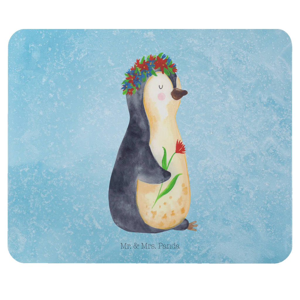 Mauspad Pinguin Blumenkranz Mousepad, Computer zubehör, Büroausstattung, PC Zubehör, Arbeitszimmer, Mauspad, Einzigartiges Mauspad, Designer Mauspad, Mausunterlage, Mauspad Büro, Pinguin, Pinguine, Blumenkranz, Universum, Leben, Wünsche, Ziele, Lebensziele, Motivation, Lebenslust, Liebeskummer, Geschenkidee