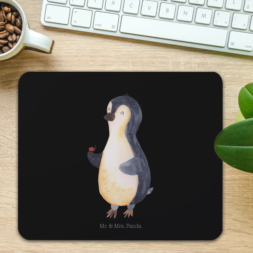 Mauspad Pinguin Marienkäfer Mousepad, Computer zubehör, Büroausstattung, PC Zubehör, Arbeitszimmer, Mauspad, Einzigartiges Mauspad, Designer Mauspad, Mausunterlage, Mauspad Büro, Pinguin, Pinguine, Marienkäfer, Liebe, Wunder, Glück, Freude, Lebensfreude