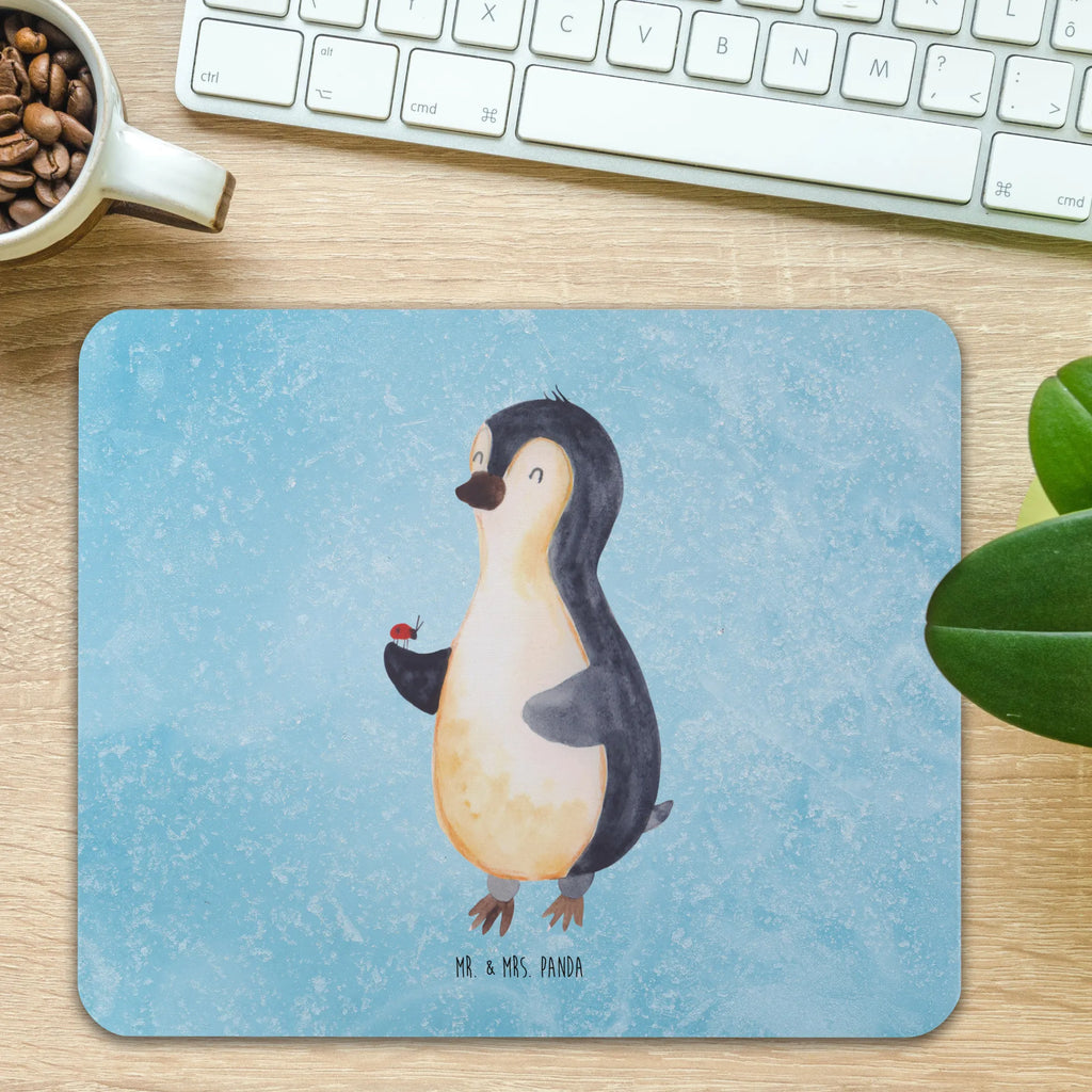 Mauspad Pinguin Marienkäfer Mousepad, Computer zubehör, Büroausstattung, PC Zubehör, Arbeitszimmer, Mauspad, Einzigartiges Mauspad, Designer Mauspad, Mausunterlage, Mauspad Büro, Pinguin, Pinguine, Marienkäfer, Liebe, Wunder, Glück, Freude, Lebensfreude