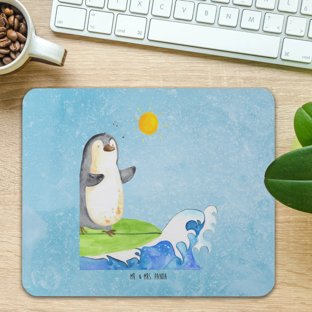 Mauspad Pinguin Surfer Mousepad, Computer zubehör, Büroausstattung, PC Zubehör, Arbeitszimmer, Mauspad, Einzigartiges Mauspad, Designer Mauspad, Mausunterlage, Mauspad Büro, Pinguin, Pinguine, surfen, Surfer, Hawaii, Urlaub, Wellen, Wellen reiten, Portugal