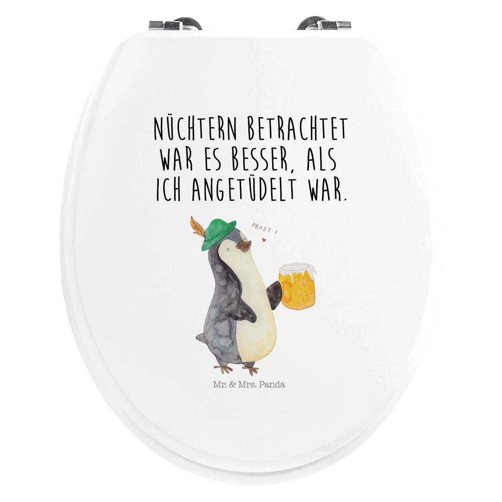 Motiv WC Sitz Pinguin Bier Klobrille, Klodeckel, Toilettendeckel, WC-Sitz, Toilette, Pinguin, Pinguine, Bier, Oktoberfest