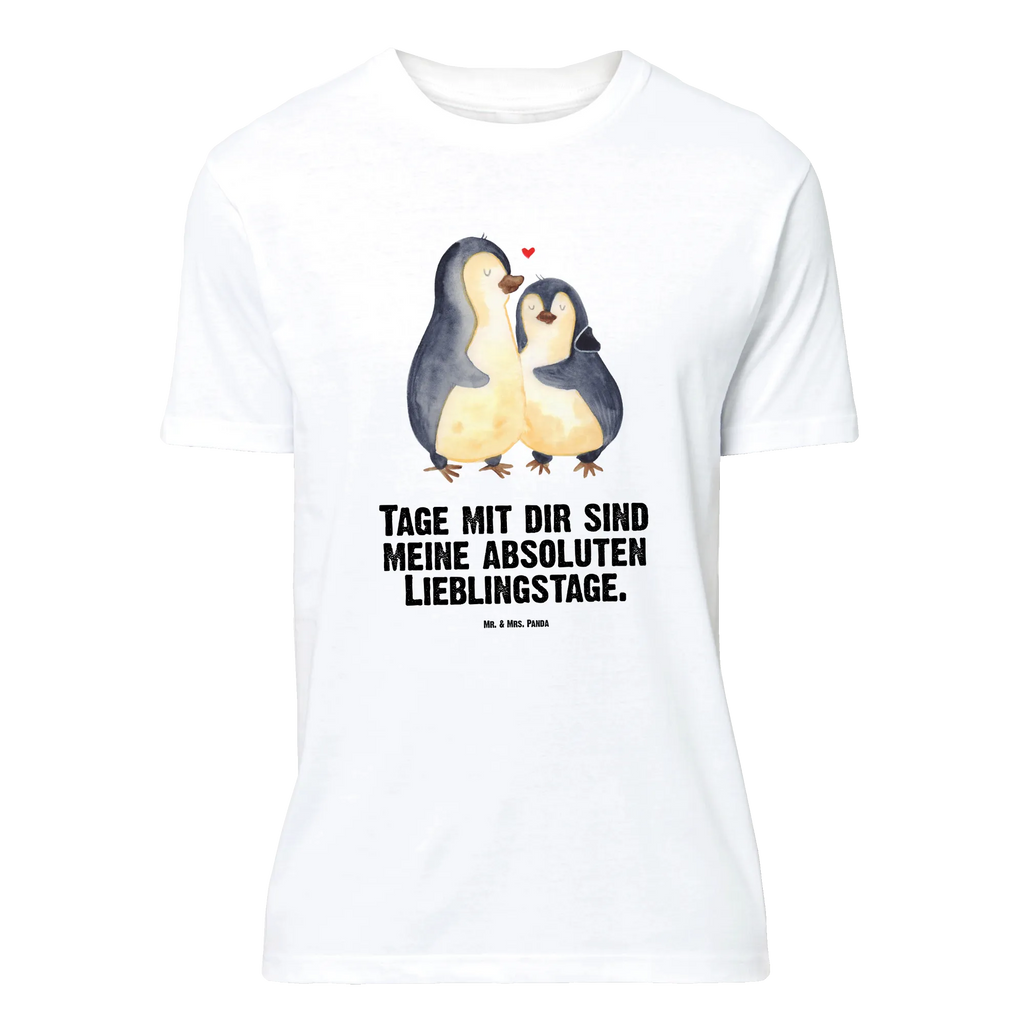 T-Shirt Standard Pinguin umarmend T-Shirt, Shirt, Tshirt, Lustiges T-Shirt, T-Shirt mit Spruch, Party, Junggesellenabschied, Jubiläum, Geburstag, Herrn, Damen, Männer, Frauen, Schlafshirt, Nachthemd, Sprüche, Pinguin, Liebe, Liebespaar, Liebesbeweis, Liebesgeschenk, Verlobung, Jahrestag, Hochzeitstag, Hochzeit, Hochzeitsgeschenk