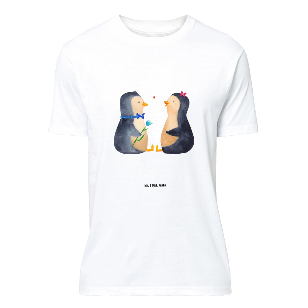 T-Shirt Standard Pinguin Pärchen T-Shirt, Shirt, Tshirt, Lustiges T-Shirt, T-Shirt mit Spruch, Party, Junggesellenabschied, Jubiläum, Geburstag, Herrn, Damen, Männer, Frauen, Schlafshirt, Nachthemd, Sprüche, Pinguin, Pinguine, Liebe, Liebespaar, Liebesbeweis, Liebesgeschenk, Verlobung, Jahrestag, Hochzeitstag, Hochzeit, Hochzeitsgeschenk, große Liebe, Traumpaar