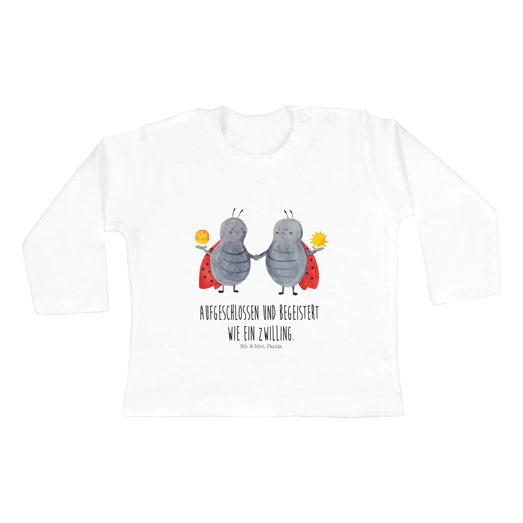 Baby Longsleeve Sternzeichen Zwilling Mädchen, Jungen, Baby, Langarm, Bio, Kleidung, Tierkreiszeichen, Sternzeichen, Horoskop, Astrologie, Aszendent, Zwillinge, Zwilling Geschenk, Zwilling Sternzeichen, Geburtstag Mai, Geschenk Mai, Geschenk Juni, Marienkäfer, Glückskäfer, Zwillingsbruder, Zwillingsschwester