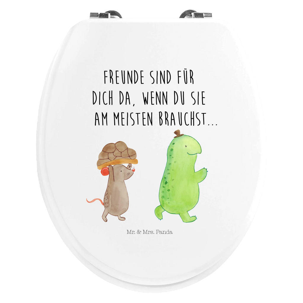 Motiv WC Sitz Schildkröte Maus Klobrille, Klodeckel, Toilettendeckel, WC-Sitz, Toilette, Schildkröte, Maus, Freunde, Freundinnen, beste Freunde, beste Freundinnen