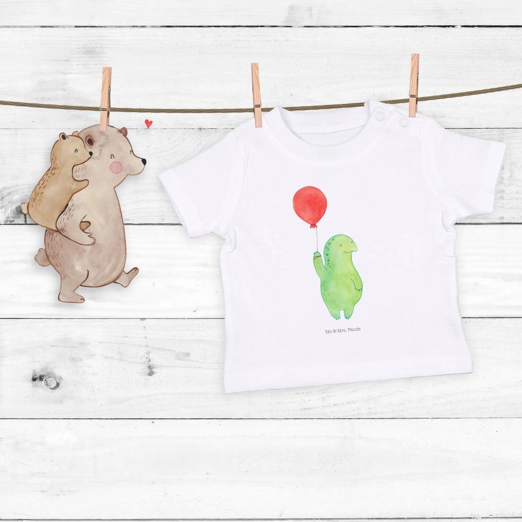 Organic Baby Shirt Schildkröte Luftballon Baby T-Shirt, Jungen Baby T-Shirt, Mädchen Baby T-Shirt, Shirt, Schildkröte, Schildkröten, Mutausbruch, Motivation, Motivationsspruch