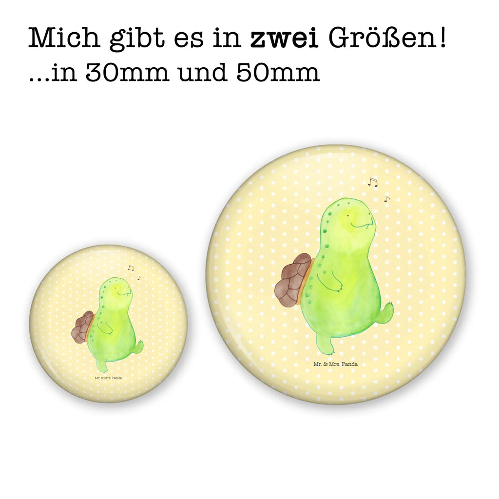 Button Schildkröte pfeift 50mm Button, Button, Pin, Anstecknadel, Schildkröte, Schildi, Schildkröten, fröhlich, Glück, Motivation, Lebensfreude, Depression, Trennung, Neuanfang