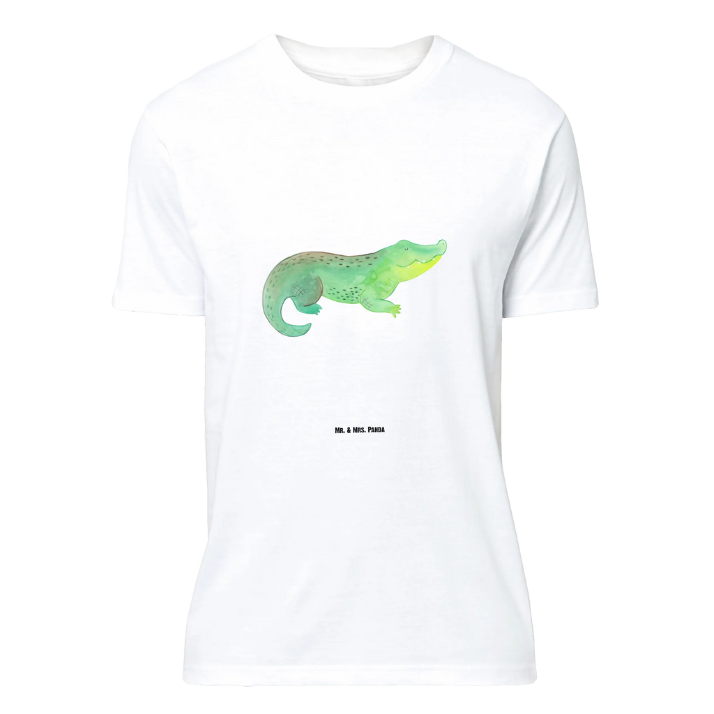 T-Shirt Standard Krokodil T-Shirt, Shirt, Tshirt, Lustiges T-Shirt, T-Shirt mit Spruch, Party, Junggesellenabschied, Jubiläum, Geburstag, Herrn, Damen, Männer, Frauen, Schlafshirt, Nachthemd, Sprüche, Meerestiere, Meer, Urlaub, Krokodil, Krokodile, verrückt sein, spontan sein, Abenteuerlust, Reiselust, Freundin, beste Freundin, Lieblingsmensch