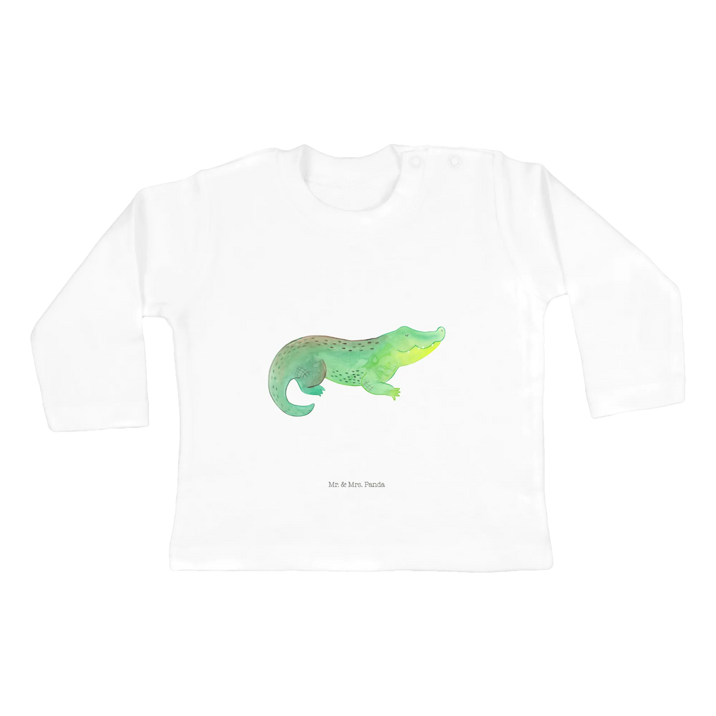 Baby Longsleeve Krokodil Mädchen, Jungen, Baby, Langarm, Bio, Kleidung, Meerestiere, Meer, Urlaub, Krokodil, Krokodile, verrückt sein, spontan sein, Abenteuerlust, Reiselust, Freundin, beste Freundin, Lieblingsmensch