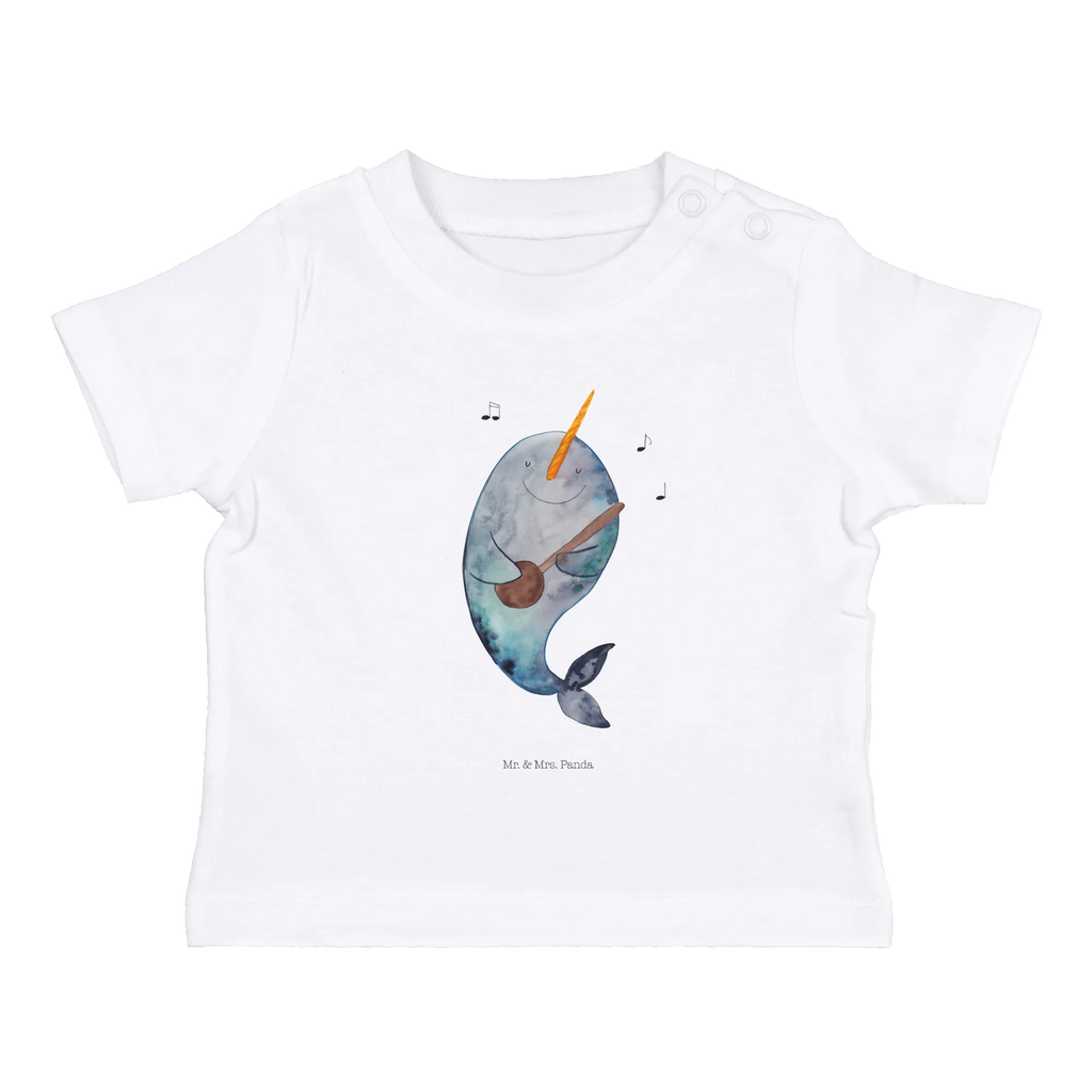 Organic Baby Shirt Narwal Gitarre Baby T-Shirt, Jungen Baby T-Shirt, Mädchen Baby T-Shirt, Shirt, Meerestiere, Meer, Urlaub, Narwal, Wal, Tanzen, Probleme, Problemlösung, Frust, Gespräche, Gitarre