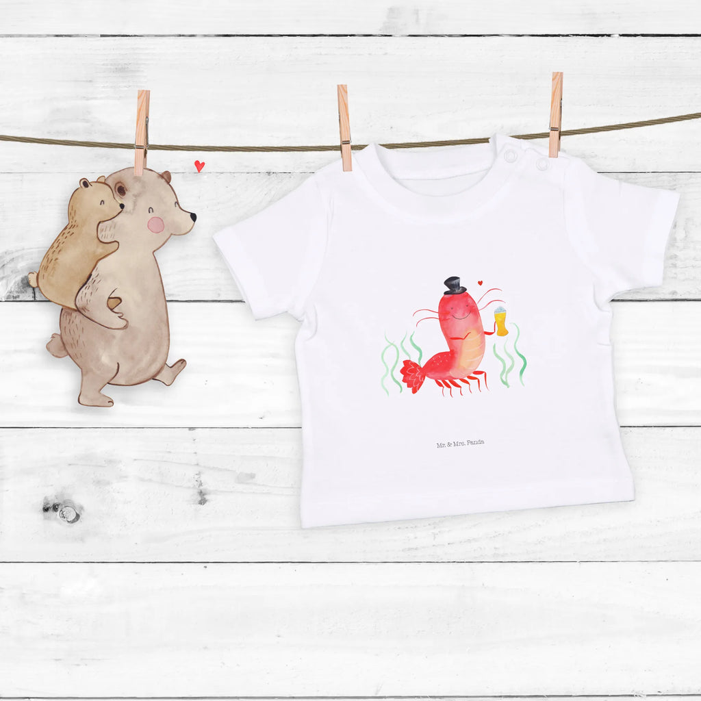 Organic Baby Shirt Hummer Weizen Baby T-Shirt, Jungen Baby T-Shirt, Mädchen Baby T-Shirt, Shirt, Meerestiere, Meer, Urlaub, Garnele, Garnelen, Bier, Kochen, Männerhaushalt, Junggeselle, Junggesellin, Bierliebhaber, Kneipe, Gasthaus, Wirtschaft