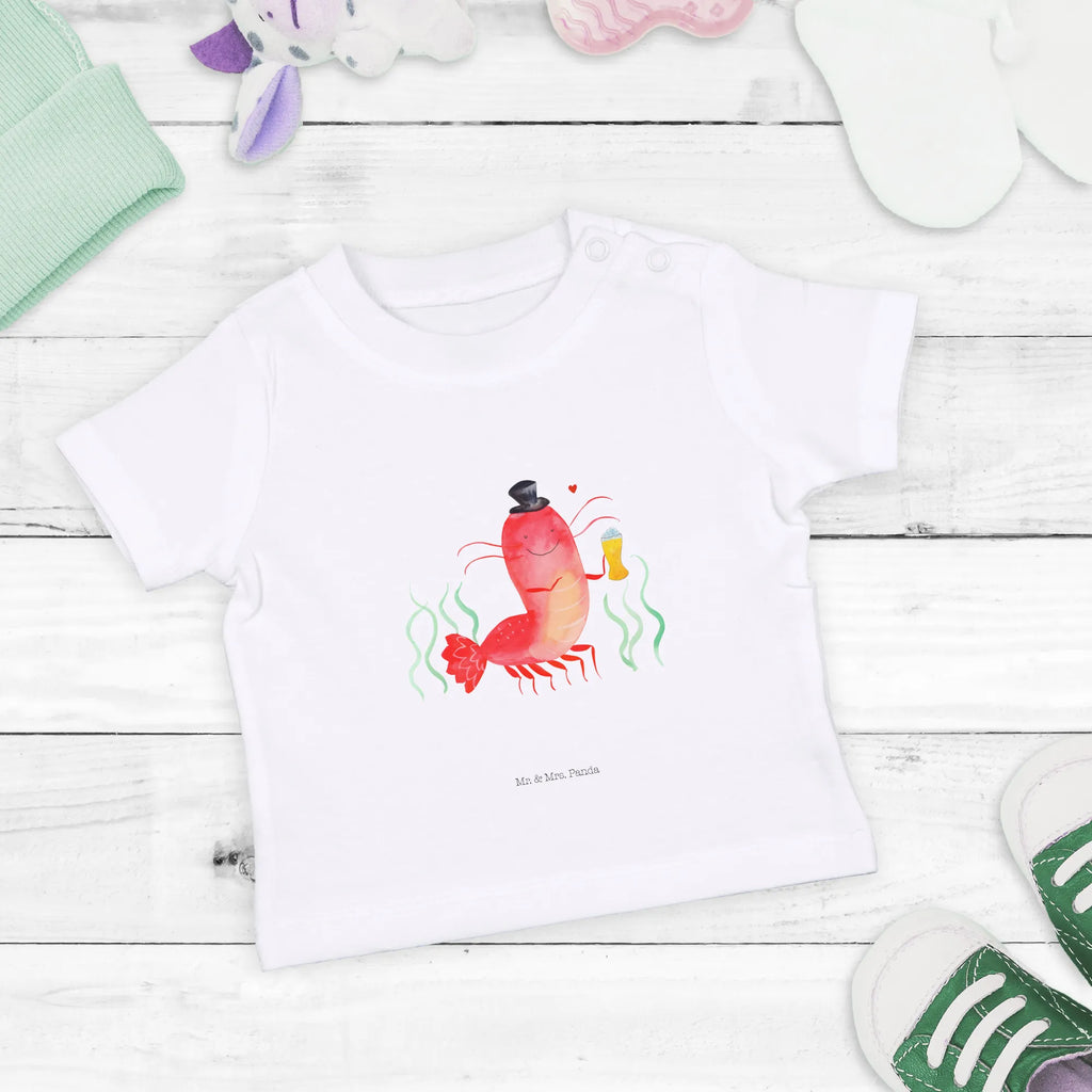 Organic Baby Shirt Hummer Weizen Baby T-Shirt, Jungen Baby T-Shirt, Mädchen Baby T-Shirt, Shirt, Meerestiere, Meer, Urlaub, Garnele, Garnelen, Bier, Kochen, Männerhaushalt, Junggeselle, Junggesellin, Bierliebhaber, Kneipe, Gasthaus, Wirtschaft