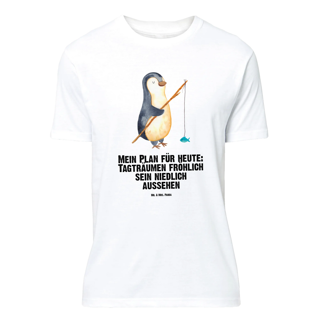 T-Shirt Standard Pinguin Angler T-Shirt, Shirt, Tshirt, Lustiges T-Shirt, T-Shirt mit Spruch, Party, Junggesellenabschied, Jubiläum, Geburstag, Herrn, Damen, Männer, Frauen, Schlafshirt, Nachthemd, Sprüche, Pinguin, Pinguine, Angeln, Angler, Tagträume, Hobby, Plan, Planer, Tagesplan, Neustart, Motivation, Geschenk, Freundinnen, Geschenkidee, Urlaub, Wochenende