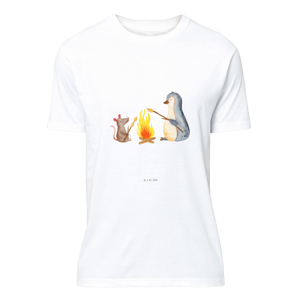 T-Shirt Standard Pinguin Lagerfeuer T-Shirt, Shirt, Tshirt, Lustiges T-Shirt, T-Shirt mit Spruch, Party, Junggesellenabschied, Jubiläum, Geburstag, Herrn, Damen, Männer, Frauen, Schlafshirt, Nachthemd, Sprüche, Pinguin, Maus, Pinguine, Lagerfeuer, Leben, Arbeit, Job, Motivation, Büro, Büroalltag, Lebensspruch, Lebensmotivation, Neustart, Liebe, grillen, Feuer, Marshmallows