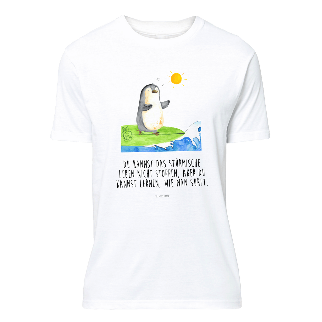 T-Shirt Standard Pinguin Surfer T-Shirt, Shirt, Tshirt, Lustiges T-Shirt, T-Shirt mit Spruch, Party, Junggesellenabschied, Jubiläum, Geburstag, Herrn, Damen, Männer, Frauen, Schlafshirt, Nachthemd, Sprüche, Pinguin, Pinguine, surfen, Surfer, Hawaii, Urlaub, Wellen, Wellen reiten, Portugal