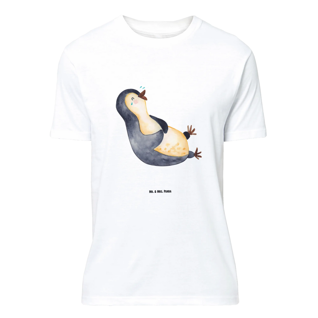 T-Shirt Standard Pinguin lachend T-Shirt, Shirt, Tshirt, Lustiges T-Shirt, T-Shirt mit Spruch, Party, Junggesellenabschied, Jubiläum, Geburstag, Herrn, Damen, Männer, Frauen, Schlafshirt, Nachthemd, Sprüche, Pinguin, Pinguine, lustiger Spruch, Optimismus, Fröhlich, Lachen, Humor, Fröhlichkeit