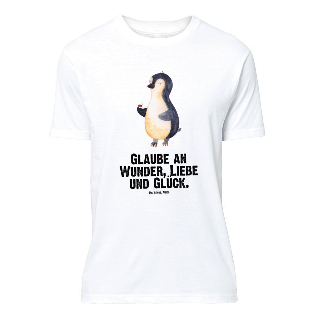 T-Shirt Standard Pinguin Marienkäfer T-Shirt, Shirt, Tshirt, Lustiges T-Shirt, T-Shirt mit Spruch, Party, Junggesellenabschied, Jubiläum, Geburstag, Herrn, Damen, Männer, Frauen, Schlafshirt, Nachthemd, Sprüche, Pinguin, Pinguine, Marienkäfer, Liebe, Wunder, Glück, Freude, Lebensfreude