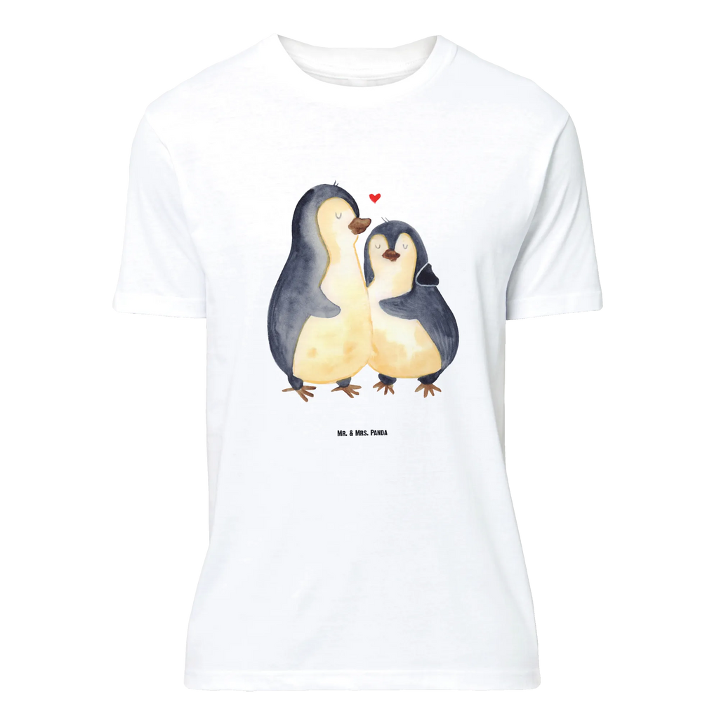 T-Shirt Standard Pinguin umarmend T-Shirt, Shirt, Tshirt, Lustiges T-Shirt, T-Shirt mit Spruch, Party, Junggesellenabschied, Jubiläum, Geburstag, Herrn, Damen, Männer, Frauen, Schlafshirt, Nachthemd, Sprüche, Pinguin, Liebe, Liebespaar, Liebesbeweis, Liebesgeschenk, Verlobung, Jahrestag, Hochzeitstag, Hochzeit, Hochzeitsgeschenk