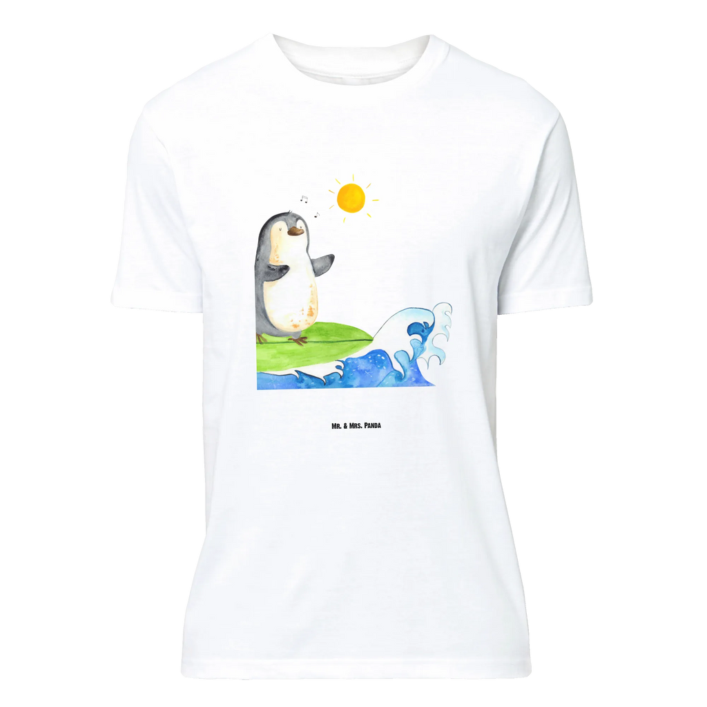 T-Shirt Standard Pinguin Surfer T-Shirt, Shirt, Tshirt, Lustiges T-Shirt, T-Shirt mit Spruch, Party, Junggesellenabschied, Jubiläum, Geburstag, Herrn, Damen, Männer, Frauen, Schlafshirt, Nachthemd, Sprüche, Pinguin, Pinguine, surfen, Surfer, Hawaii, Urlaub, Wellen, Wellen reiten, Portugal