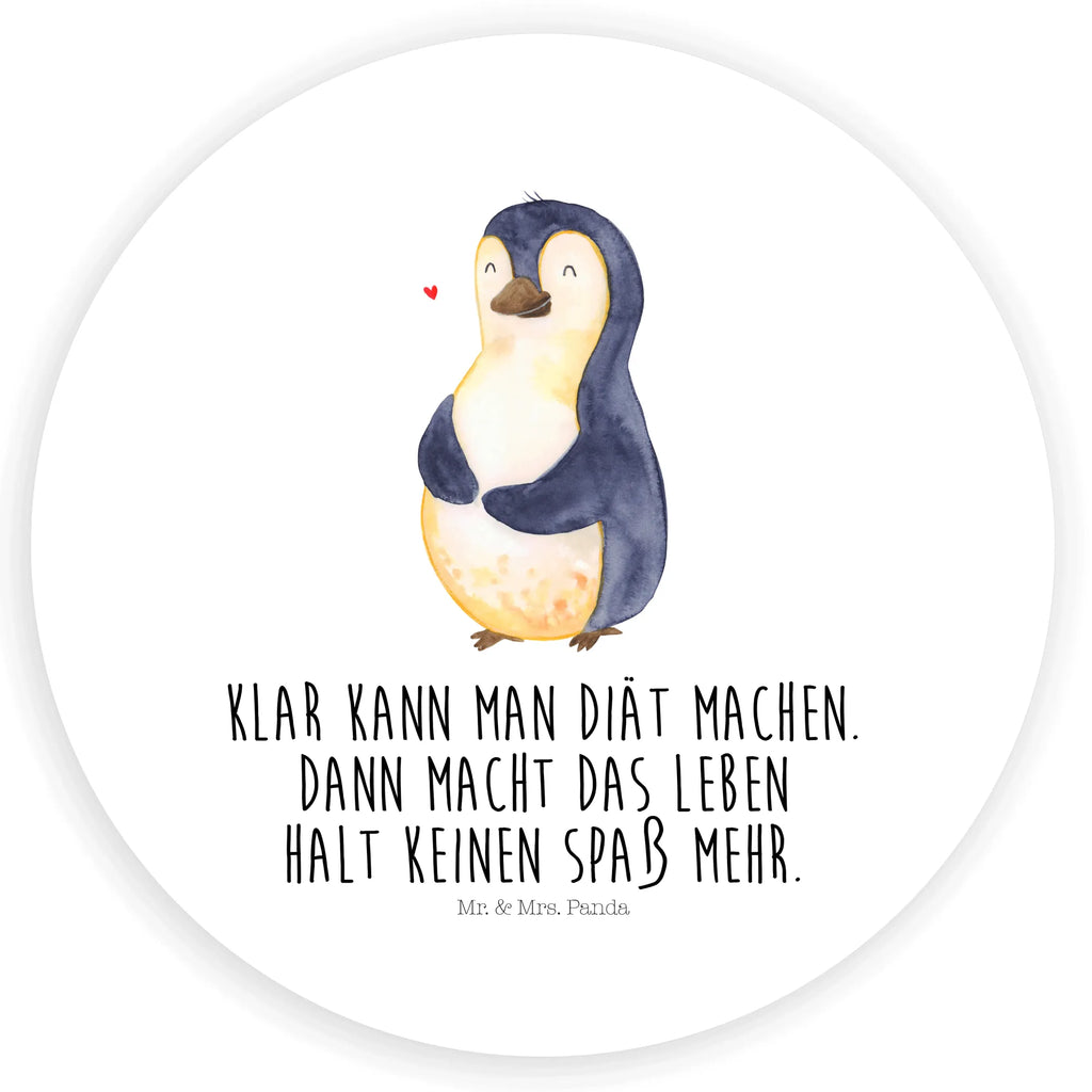 Rund Aufkleber Pinguin Diät Sticker, Aufkleber, Etikett, Pinguin, Pinguine, Diät, Abnehmen, Abspecken, Gewicht, Motivation, Selbstliebe, Körperliebe, Selbstrespekt