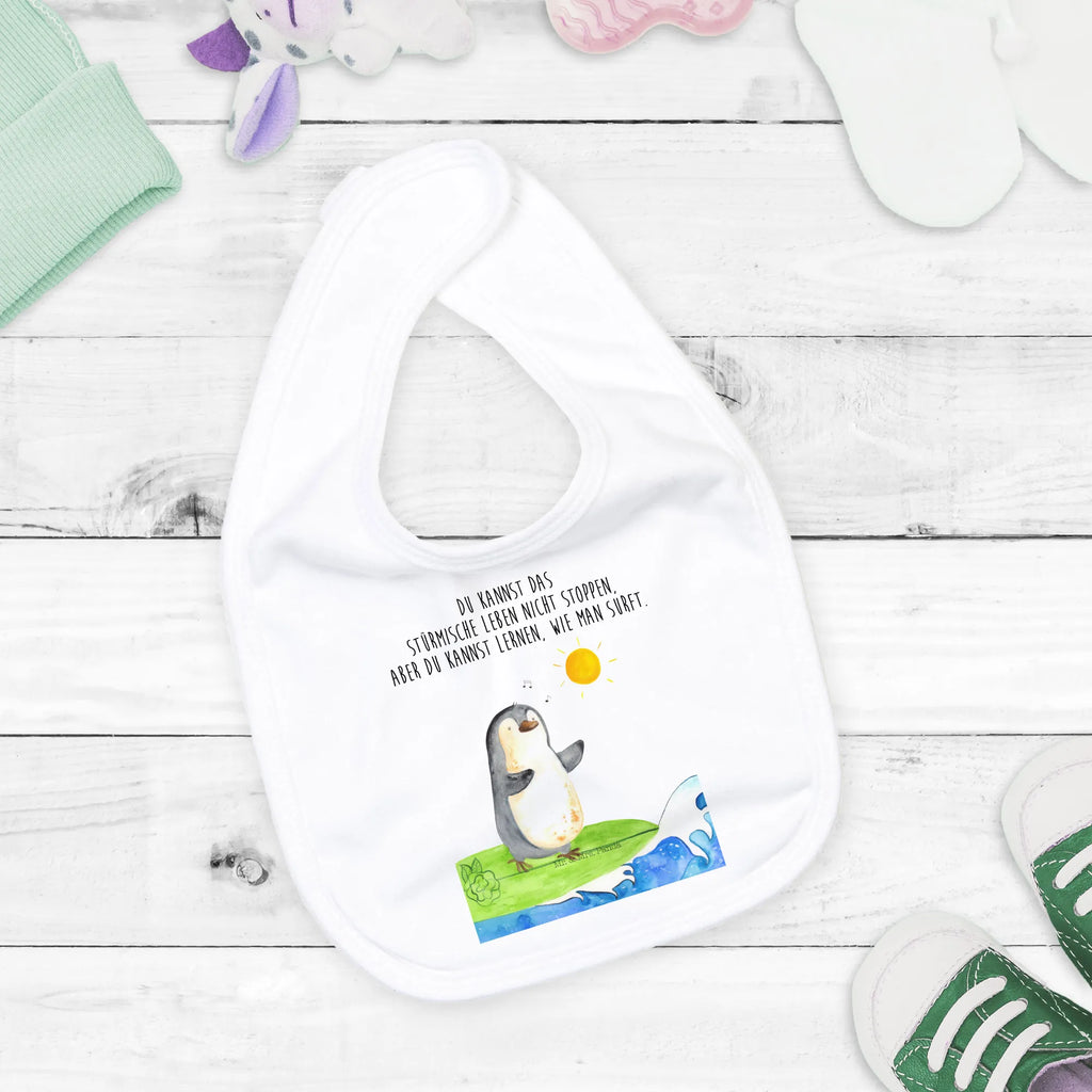 Organic Babylätzchen Pinguin Surfer Baby, Lätzchen, Spucktuch, Sabberlätzchen, Klettlätzchen, Babygeschenk, Baby Lätzchen, Geschenk für Geburt, Geschenk zur Geburt, Baby Spucktuch, Babyausstattung, Geschenkidee für Babyparty, Pinguin, Pinguine, surfen, Surfer, Hawaii, Urlaub, Wellen, Wellen reiten, Portugal