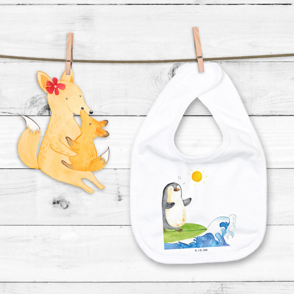 Organic Babylätzchen Pinguin Surfer Baby, Lätzchen, Spucktuch, Sabberlätzchen, Klettlätzchen, Babygeschenk, Baby Lätzchen, Geschenk für Geburt, Geschenk zur Geburt, Baby Spucktuch, Babyausstattung, Geschenkidee für Babyparty, Pinguin, Pinguine, surfen, Surfer, Hawaii, Urlaub, Wellen, Wellen reiten, Portugal