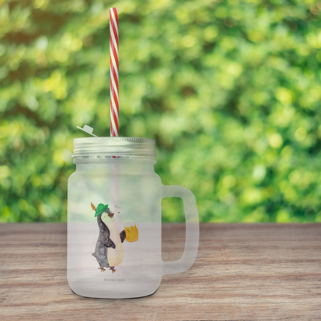 Trinkglas Mason Jar Pinguin Bier Mason Jar, Glas, Trinkglas, Henkelglas, Sommerglas, Einmachglas, Cocktailglas, Cocktail-Glas, Mason Jar Trinkglas, Satiniertes Glas, Retro-Glas, Strohhalm Glas, Schraubdeckel Glas, Sommerparty Einrichtung, Pinguin, Pinguine, Bier, Oktoberfest