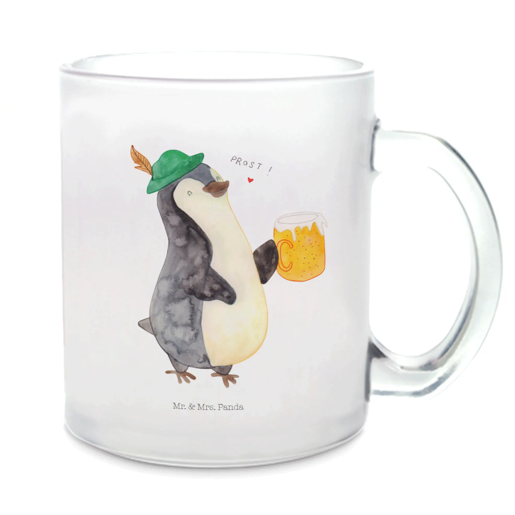 Teetasse Pinguin Bier Teetasse, Teeglas, Teebecher, Tasse mit Henkel, Tasse, Glas Teetasse, Teetasse aus Glas, Pinguin, Pinguine, Bier, Oktoberfest