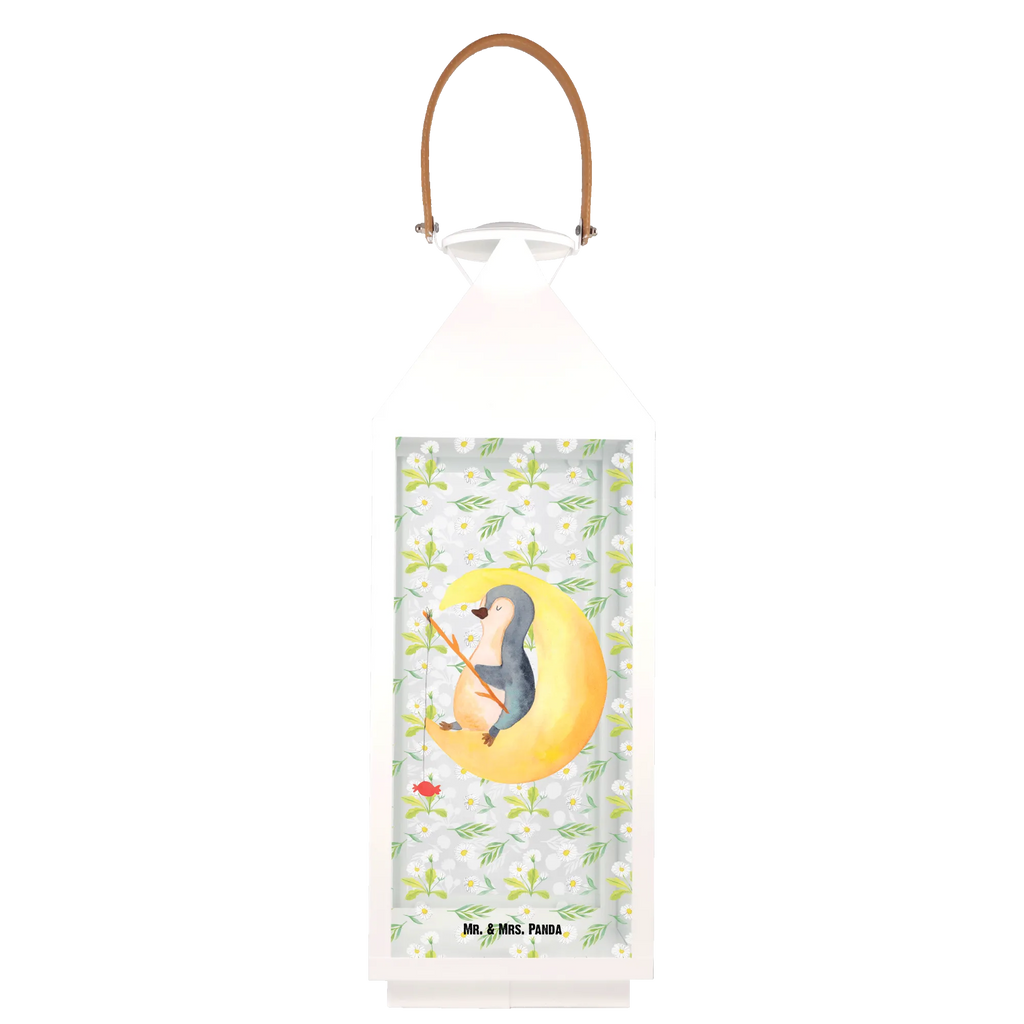 Deko Laterne Pinguin Mond Gartenlampe, Gartenleuchte, Gartendekoration, Gartenlicht, Laterne kleine Laternen, XXL Laternen, Laterne groß, Pinguin, Pinguine, Spruch, schlafen, Nachtruhe, Einschlafen, Schlafzimmer, Schlafstörungen, Gästezimmer