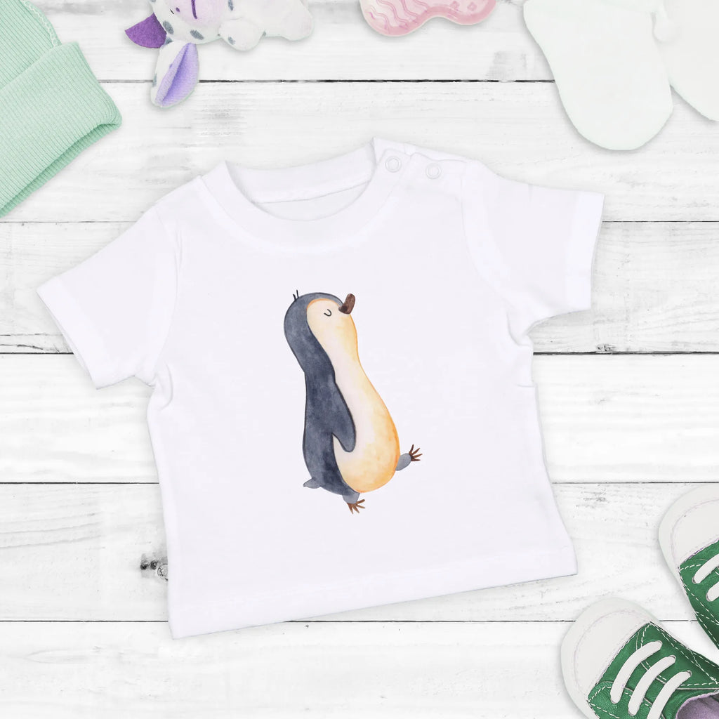 Organic Baby Shirt Pinguin marschieren Baby T-Shirt, Jungen Baby T-Shirt, Mädchen Baby T-Shirt, Shirt, Pinguin, Pinguine, Frühaufsteher, Langschläfer, Bruder, Schwester, Familie