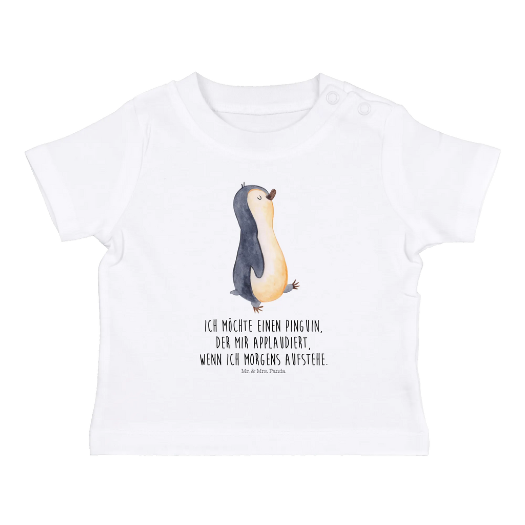 Organic Baby Shirt Pinguin marschieren Baby T-Shirt, Jungen Baby T-Shirt, Mädchen Baby T-Shirt, Shirt, Pinguin, Pinguine, Frühaufsteher, Langschläfer, Bruder, Schwester, Familie