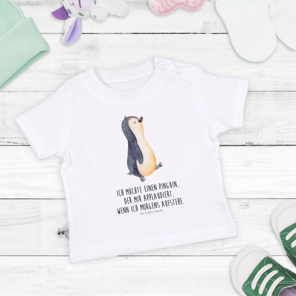 Organic Baby Shirt Pinguin marschieren Baby T-Shirt, Jungen Baby T-Shirt, Mädchen Baby T-Shirt, Shirt, Pinguin, Pinguine, Frühaufsteher, Langschläfer, Bruder, Schwester, Familie