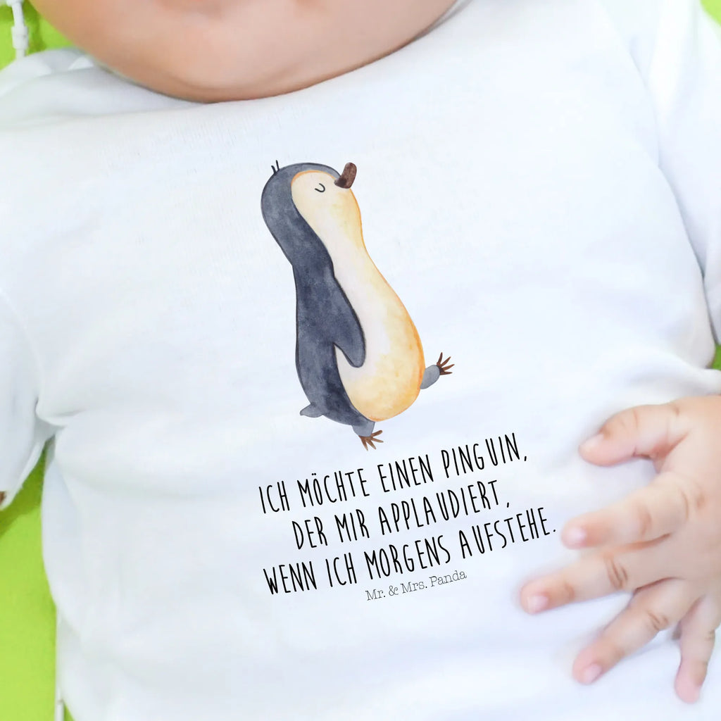 Organic Baby Shirt Pinguin marschieren Baby T-Shirt, Jungen Baby T-Shirt, Mädchen Baby T-Shirt, Shirt, Pinguin, Pinguine, Frühaufsteher, Langschläfer, Bruder, Schwester, Familie