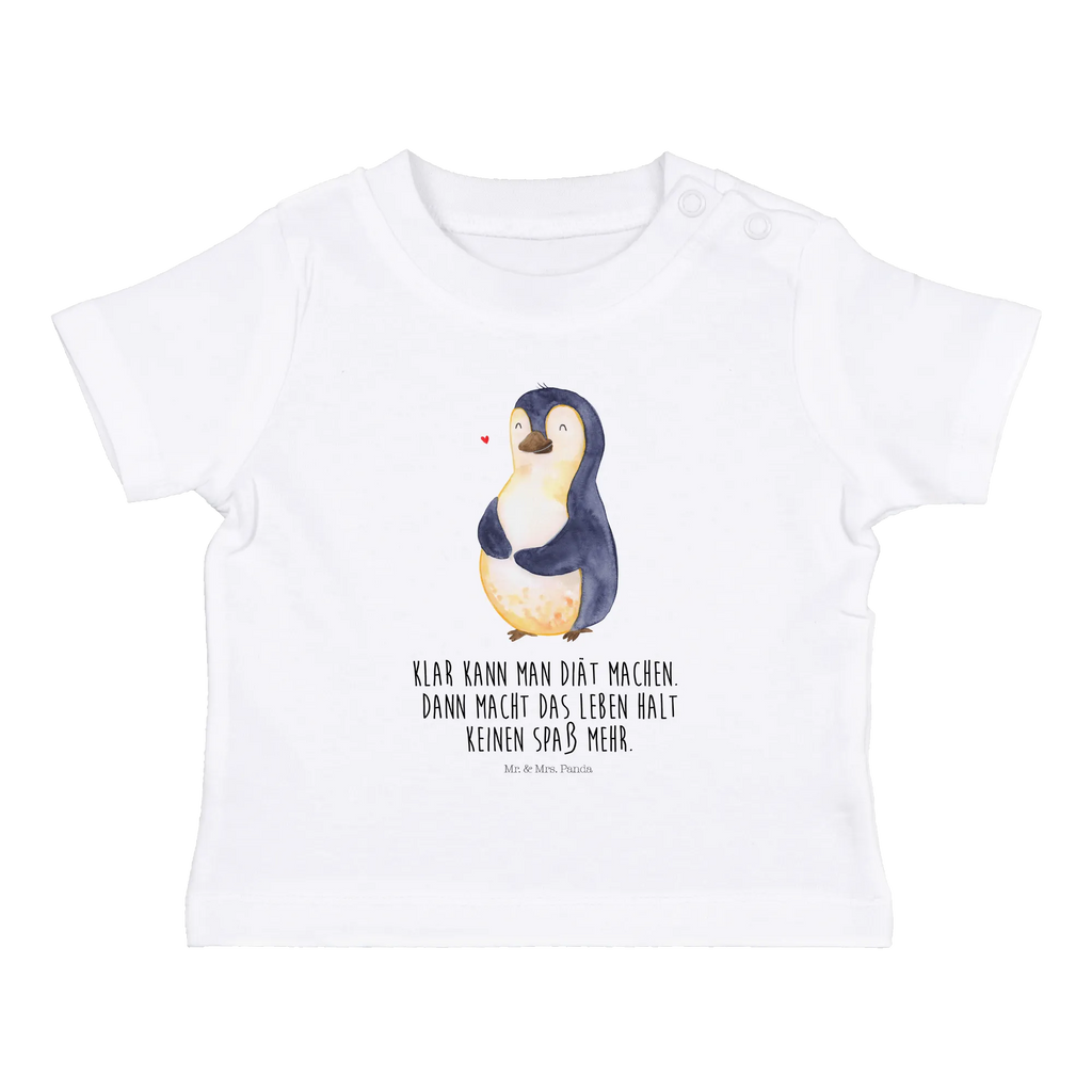 Organic Baby Shirt Pinguin Diät Baby T-Shirt, Jungen Baby T-Shirt, Mädchen Baby T-Shirt, Shirt, Pinguin, Pinguine, Diät, Abnehmen, Abspecken, Gewicht, Motivation, Selbstliebe, Körperliebe, Selbstrespekt