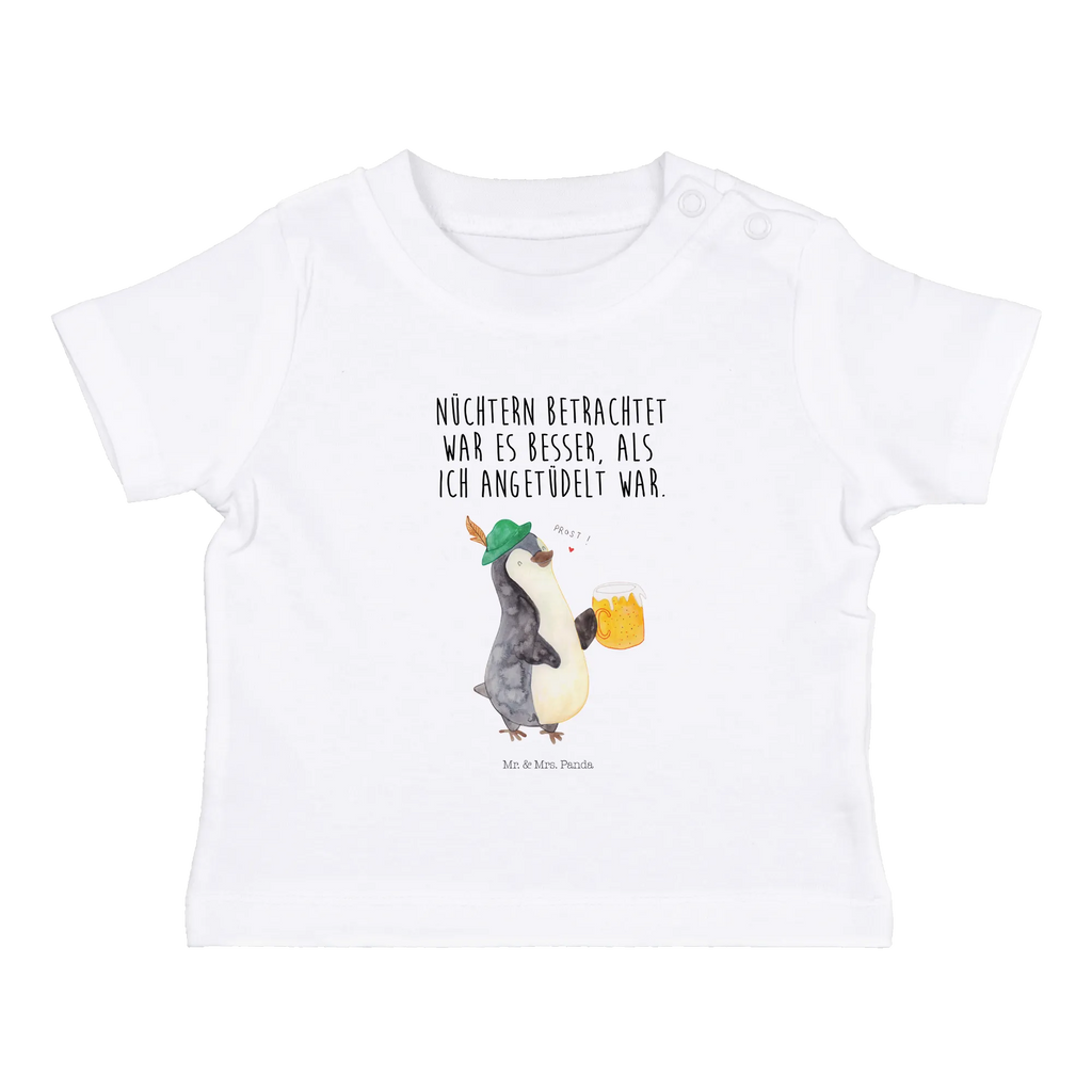 Organic Baby Shirt Pinguin Bier Baby T-Shirt, Jungen Baby T-Shirt, Mädchen Baby T-Shirt, Shirt, Pinguin, Pinguine, Bier, Oktoberfest